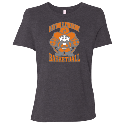 manton-ranger-mascot-hoops-bella-canvas-ladies-relaxed-jersey-short-sleeve-t-shirt — Dark Grey Heather — Front — source sha256 da72221b39c9b57526015bfe764f74d5103abf7fb366355bd1b674110dcc9c45 — Color position 6