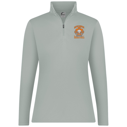 manton-ranger-mascot-hoops-c2-womens-1-4-zip-pullover — Silver — Front — source sha256 f3c58440aa10994d5c9d877df7ed75c3b44c1056cfb8ff0c83f9296329ae50c4 — Color position 2