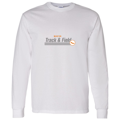 manton-retro-stripes-gildan-ls-t-shirt-5-3-oz — White — Front — source sha256 f7203f51fe4a5aca7bedb0b1e46b3ee60583525b70258ee76b9c753ab1b08ecd — Color position 1