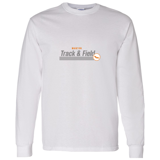 manton-retro-stripes-gildan-ls-t-shirt-5-3-oz — White — Front — source sha256 f7203f51fe4a5aca7bedb0b1e46b3ee60583525b70258ee76b9c753ab1b08ecd — Color position 1