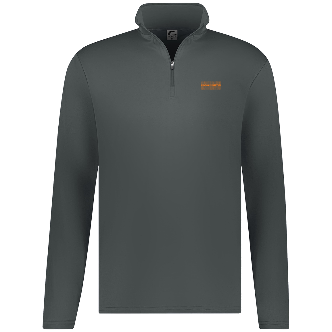manton-stacked-echo-c2-mens-1-4-zip-pullover — Graphite — Front — source sha256 00334b88d8aff03351ee984890b0da2dfad12c772f296dbb0153c6ba2a3916ee — Color position 4