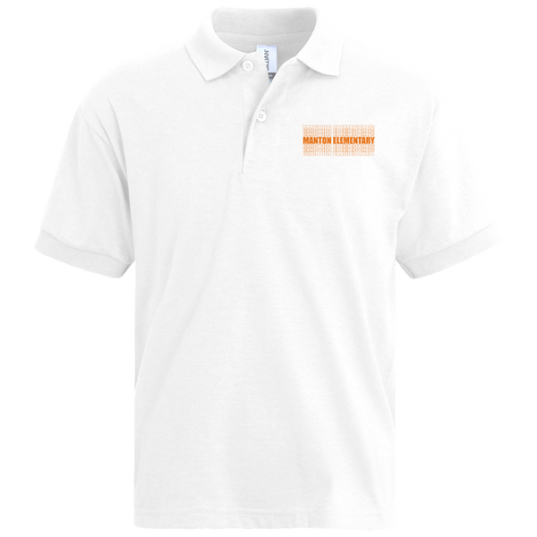 Manton Stacked Echo Kids Polo design