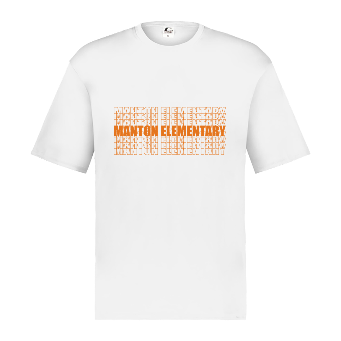 manton-stacked-echo-c2-mens-performance-short-sleeve-tee — White — Front — source sha256 027df4e27af9c8cece351c50b226d18289ba3d7b9eb435d45e1c2fb228a208dc — Color position 4