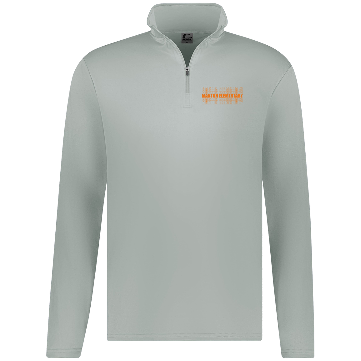 manton-stacked-echo-c2-kids-1-4-zip-pullover — Silver — Front — source sha256 121900e1b98e5e79c9d821ab2013a8fa5103af4fda587faeeccba5eaaf358355 — Color position 3