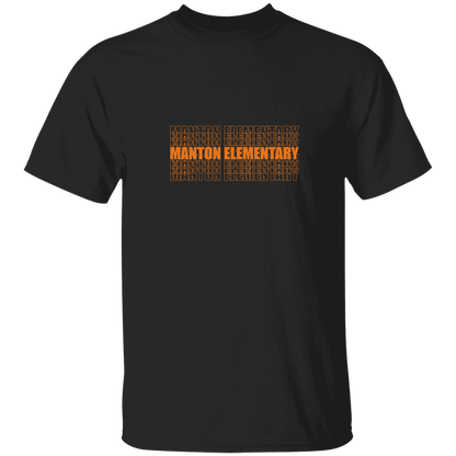 manton-stacked-echo-gildan-5-3-oz-t-shirt — Black — Front — source sha256 1adcb74736812fcd498fcb4824afb7db9f24db08a2a5c2380de066839123b8e6 — Color position 5