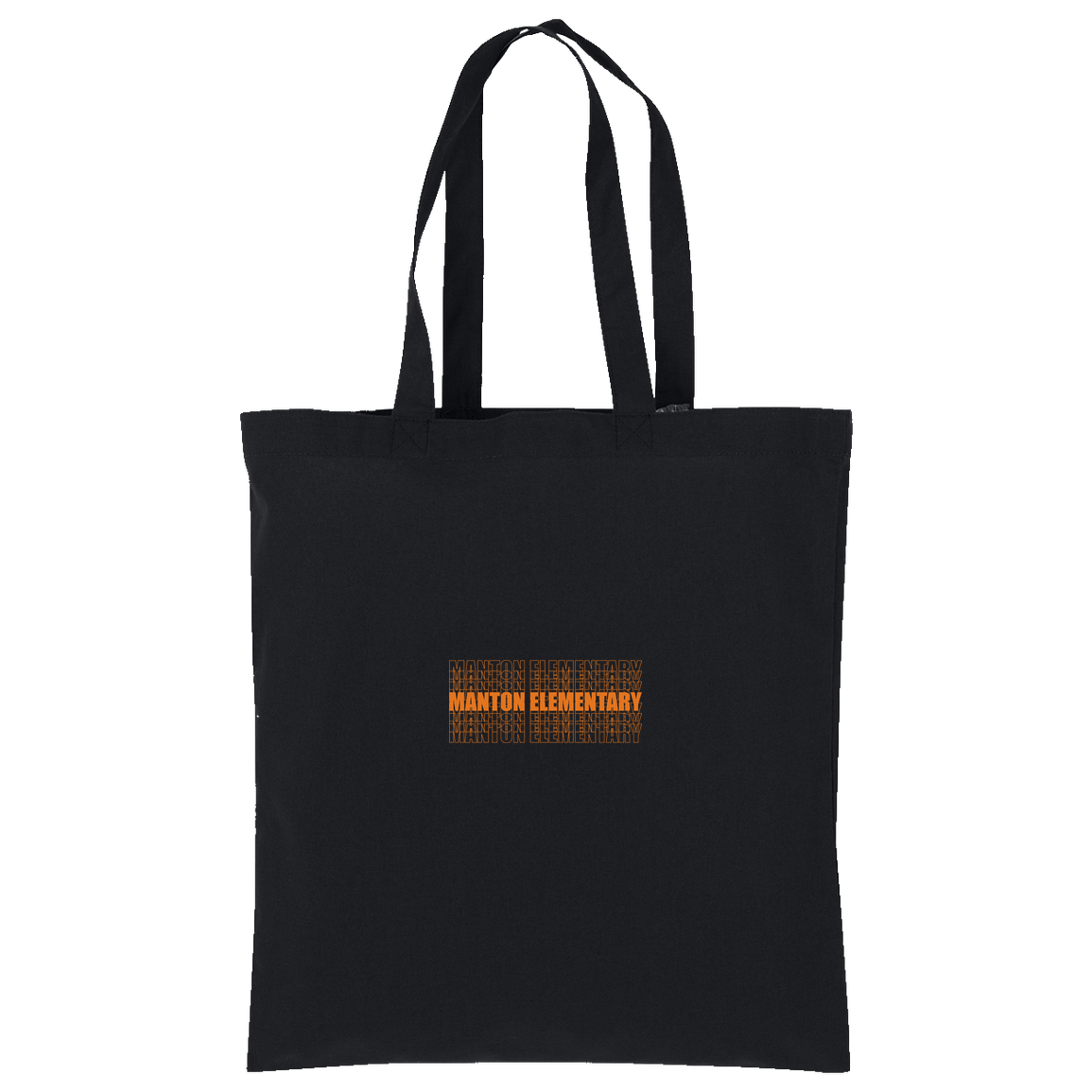 manton-stacked-echo-port-authority-core-cotton-tote — Deep Black — Front — source sha256 1c1c39683c30118e9671227661043e416e27e840368a762bc9b843d1c2fc5eb9 — Color position 1