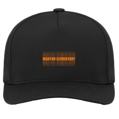 manton-stacked-echo-pacific-headwear-weekender-perforated-snapback-cap — Black — Front — source sha256 2140675aacf0474cd8de61b5b3c581f8b92a694c483adea5b3371358cc47c1e3 — Color position 2
