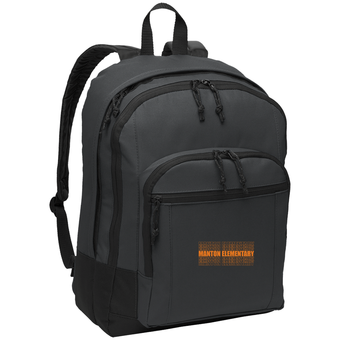 manton-stacked-echo-port-authority-basic-backpack — Dark Charcoal — Front — source sha256 2a6d23c7b46185c355bcc6d1452e097075343ce2bad3b21ee8942dd9ce94e764 — Color position 2