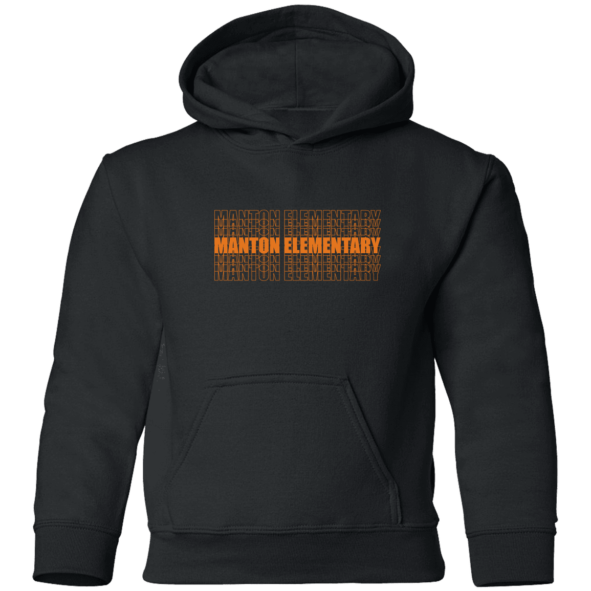 manton-stacked-echo-gildan-youth-pullover-hoodie — Black — Front — source sha256 35cc646051e472e4757dc85c1681deaffccefa5b37f0fd34866e58f57458e0f4 — Color position 3