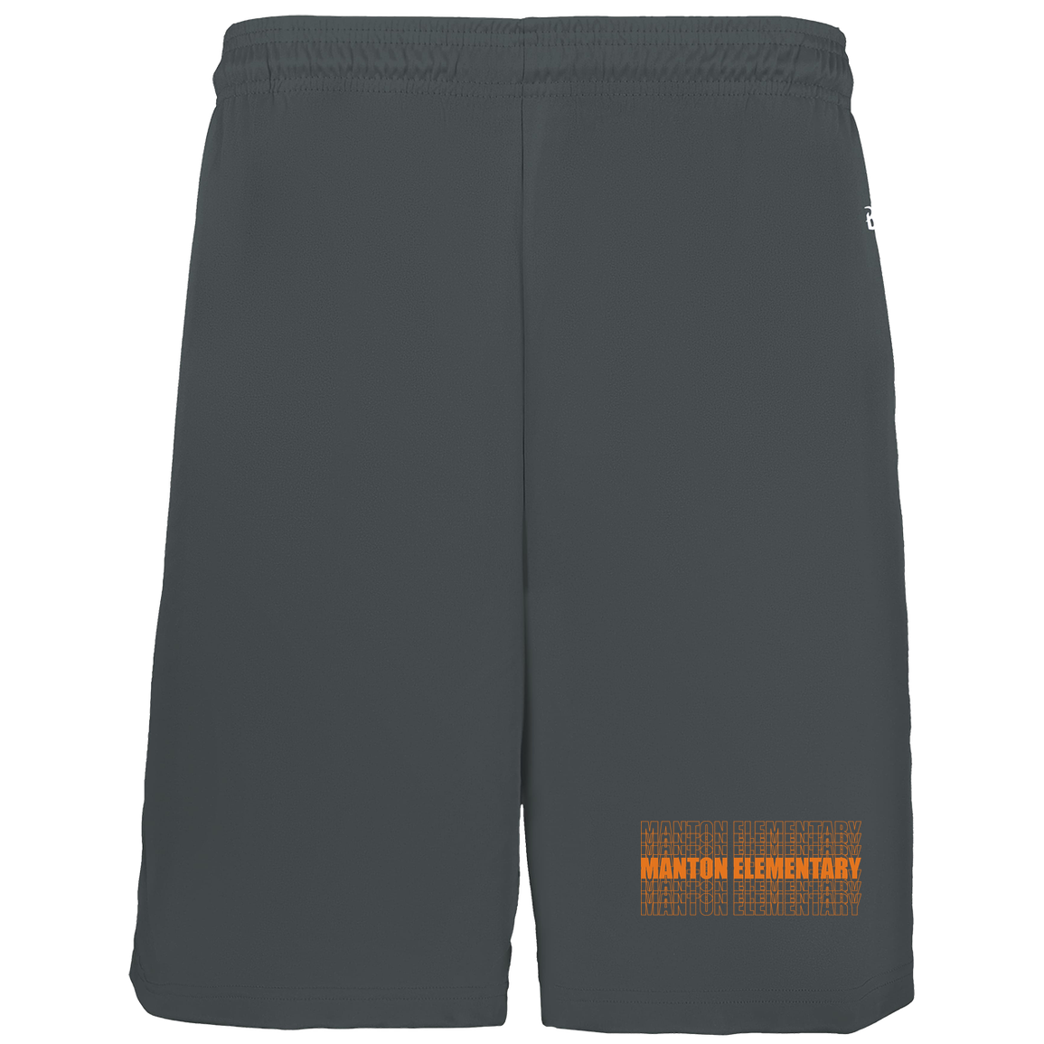 manton-stacked-echo-badger-kids-b-core-7-inch-short-with-pockets — Graphite — Front — source sha256 3e30e19724767bcad7c9736840977fcde4700b98da537d5e2ffafc0192358cba — Color position 3