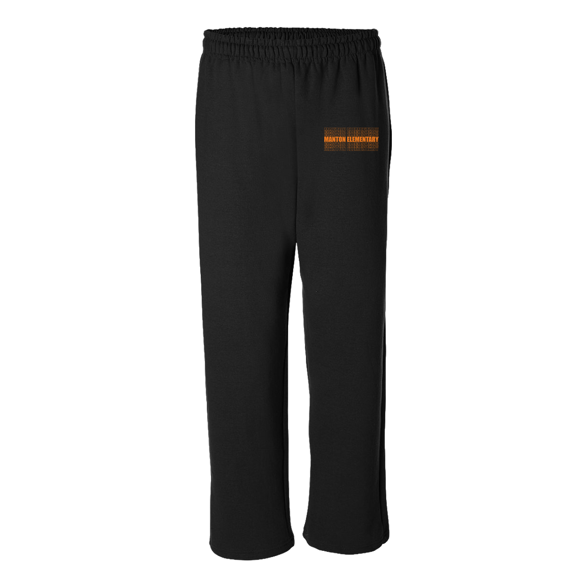 manton-stacked-echo-gildan-adult-heavy-blend-open-bottom-pant — Black — Front — source sha256 5018d51da1e254cd06a3f1e1b61c38e11a40f72b799402b1f13be72ead7a8ad2 — Color position 1
