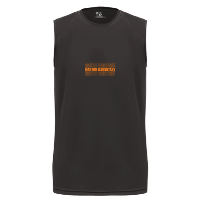manton-stacked-echo-badger-b-core-sleeveless-performance-tee — Black — Front — source sha256 562ad314527b16b78b0e0a7d458a90270bcfdf904ebd128552b6d52509c291e5 — Color position 1