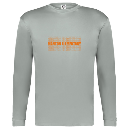 manton-stacked-echo-c2-kids-performance-long-sleeve-tee — Silver — Front — source sha256 6985230ca63c7d6086ac4f7bf098e243abae61e5ea942406cfd96c598c282f88 — Color position 3