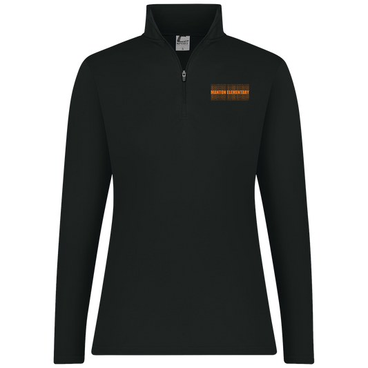 manton-stacked-echo-c2-womens-1-4-zip-pullover — Black — Front — source sha256 76441125a6d70cfa8a3d2f3f23640680dfe34258e31131981fb46fdec2777730 — Color position 1