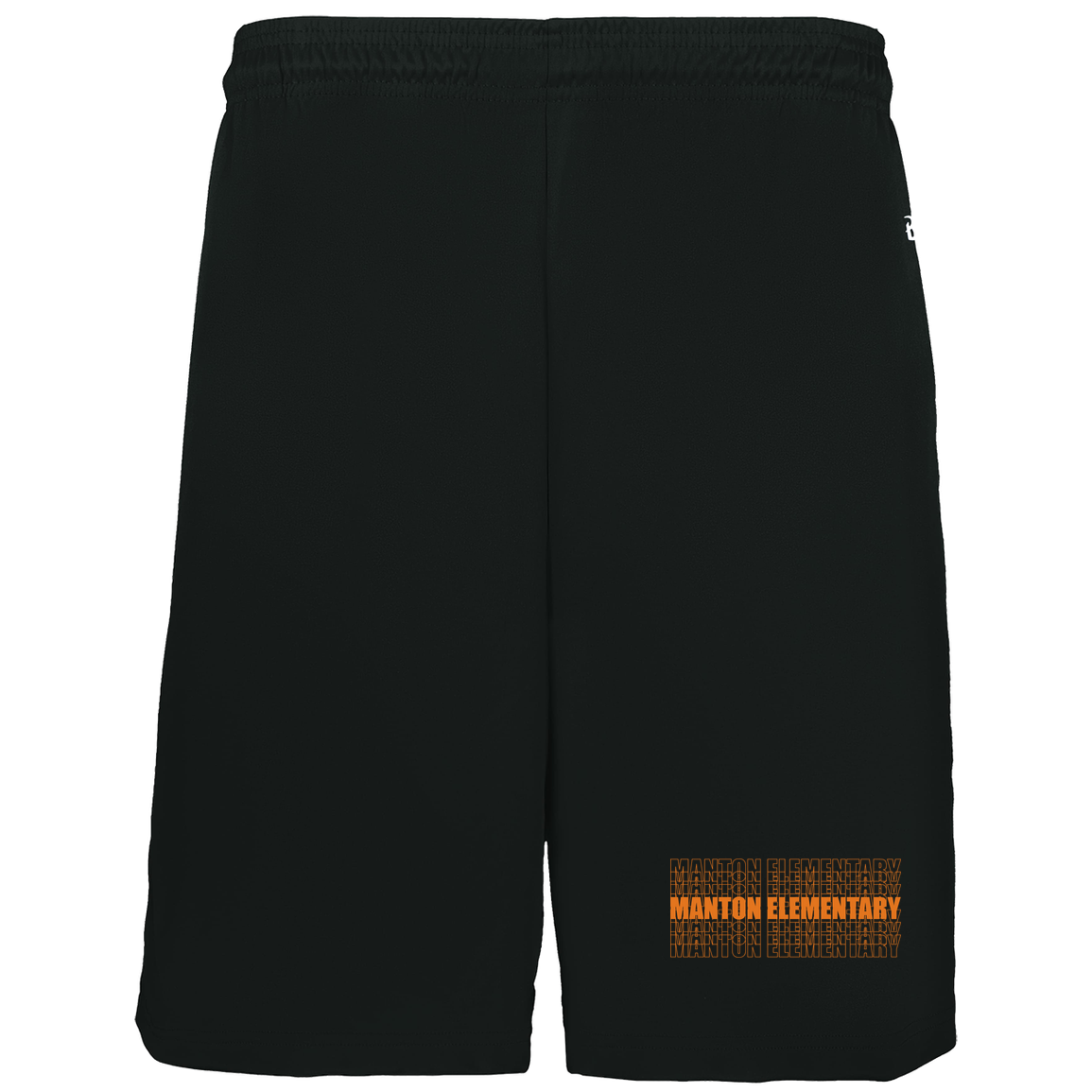 manton-stacked-echo-badger-kids-b-core-7-inch-short-with-pockets — Black — Front — source sha256 82ca1e0d87c87d0249a66944d6910781278e7ab8b68ba3cf548298a1162949d2 — Color position 1