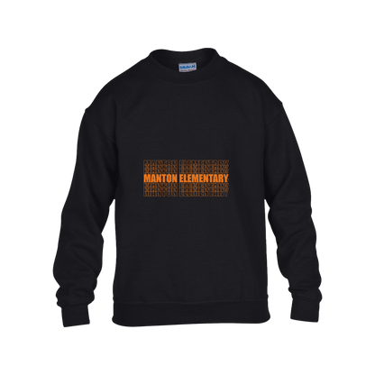 manton-stacked-echo-gildan-kids-heavy-blend-fleece-crew — Black — Front — source sha256 842243900f48d24f181ad1ca965e86f3ebc78560896b9891a21772e34dd28f2d — Color position 1