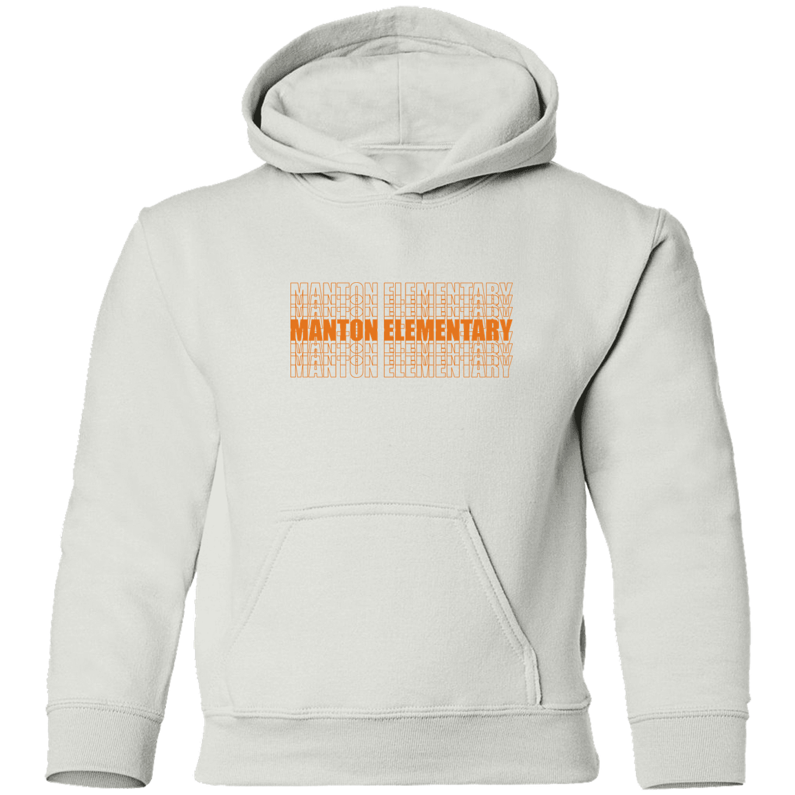 manton-stacked-echo-gildan-youth-pullover-hoodie — White — Front — source sha256 94e1c1e019348cf44a8c941fc89b7ff4914dc66348f609a1362eba01c9a548aa — Color position 2