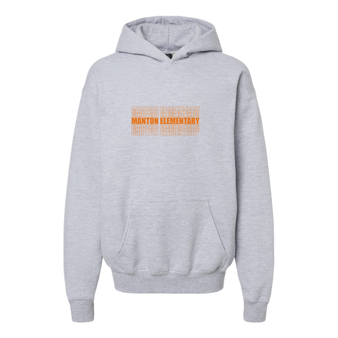manton-stacked-echo-gildan-kids-midweight-fleece-hoodie — Sport Grey — Front — source sha256 98ee74cd454c9d37218557a97189794f9ced0fa073da75f112a3e7b075d67ca9 — Color position 3