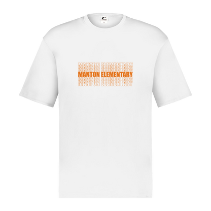 manton-stacked-echo-c2-kids-performance-short-sleeve-tee — White — Front — source sha256 ca3dc8851beb2cff2f111079523b2f5d224d141be807d0294d2c1e1f86676c7a — Color position 1