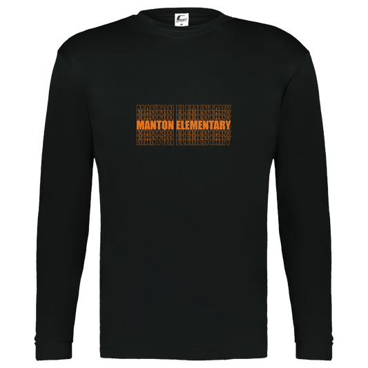 manton-stacked-echo-c2-kids-performance-long-sleeve-tee — Black — Front — source sha256 f193f4a15222862a47132297326944c06eb6052ee1ff5aa8d47b9e5973c90021 — Color position 1