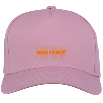 manton-stacked-echo-pacific-headwear-weekender-perforated-snapback-cap — Mauve — Front — source sha256 f26a077031b4f357062a676874923bc60c1db6f9be2eb1b0d7f46a7fb0e4de18 — Color position 8