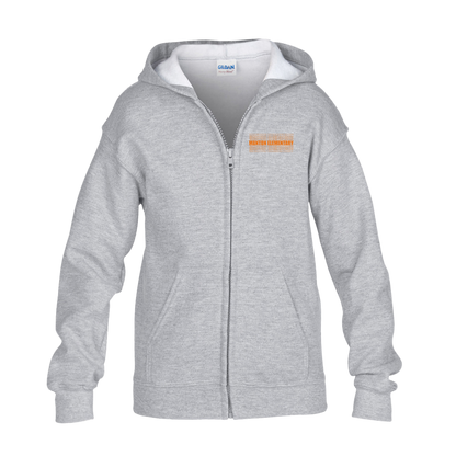 manton-stacked-echo-gildan-kids-heavy-blend-full-zip-hoodie — Grey — Front — source sha256 f7bf1e219b7c1eb9441ff6de3585a9f8dcf7163c07f4c6e4227d5d99b5bfb991 — Color position 2