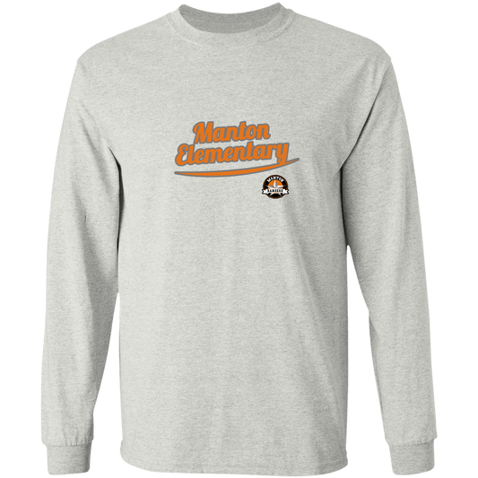 manton-vintage-script-gildan-ls-t-shirt-5-3-oz — Ash — Front — source sha256 04e53b739910f5f2c58d29f5b3ca5a95e155d58a2d72b1fc6f8797db788c4186 — Color position 1