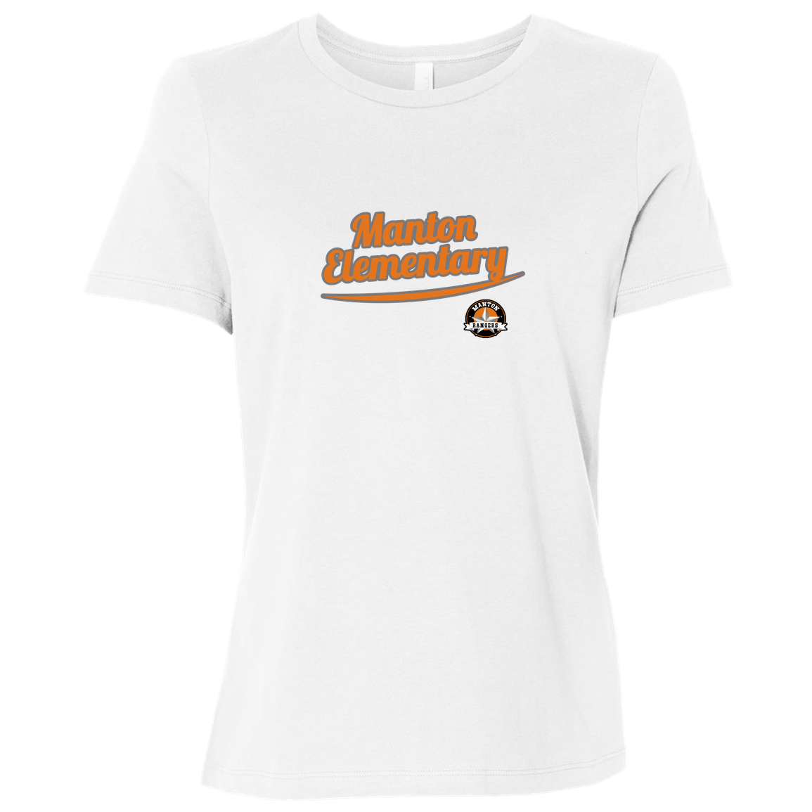 manton-vintage-script-bella-canvas-ladies-relaxed-jersey-short-sleeve-t-shirt — White — Front — source sha256 10743bfb5341c557b37046a31a5c464d04913e04c520f055a7f8df50de5c1577 — Color position 4