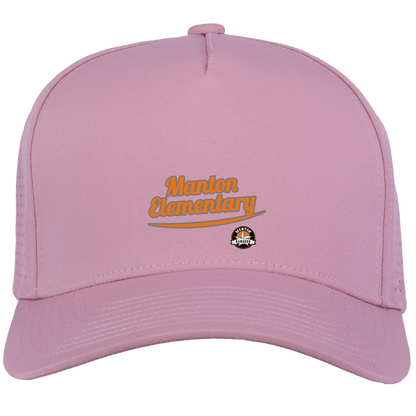 manton-vintage-script-pacific-headwear-weekender-perforated-snapback-cap — Mauve — Front — source sha256 24a2495b0cf733751c3cf5451503be6ffa69a4aacf23e8ff123d134df6948584 — Color position 8