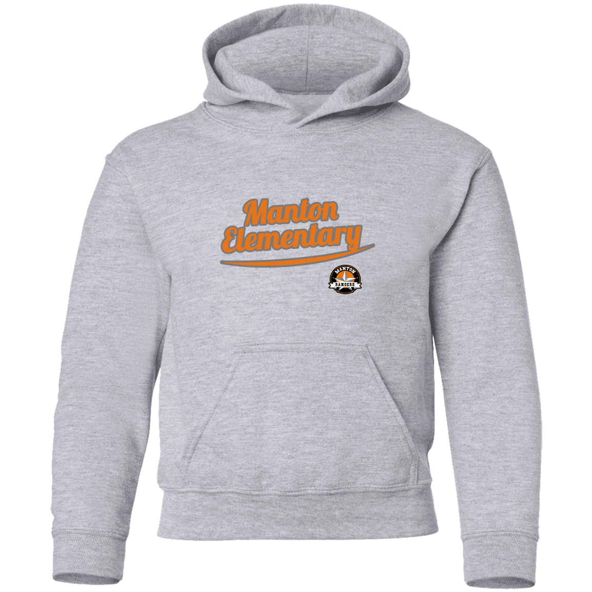 manton-vintage-script-gildan-youth-pullover-hoodie — Sport Grey — Front — source sha256 3f3511f46f944fd07d34f9c3e1040bad774da4e4801b5549653f27bfd1a1109b — Color position 1