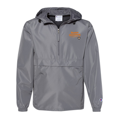 manton-vintage-script-champion-unisex-packable-anorak-jacket — Graphite — Front — source sha256 3fbc814cbbfa312d8d455db356d798c848d39ff391e26096e2c1a011c43552eb — Color position 2
