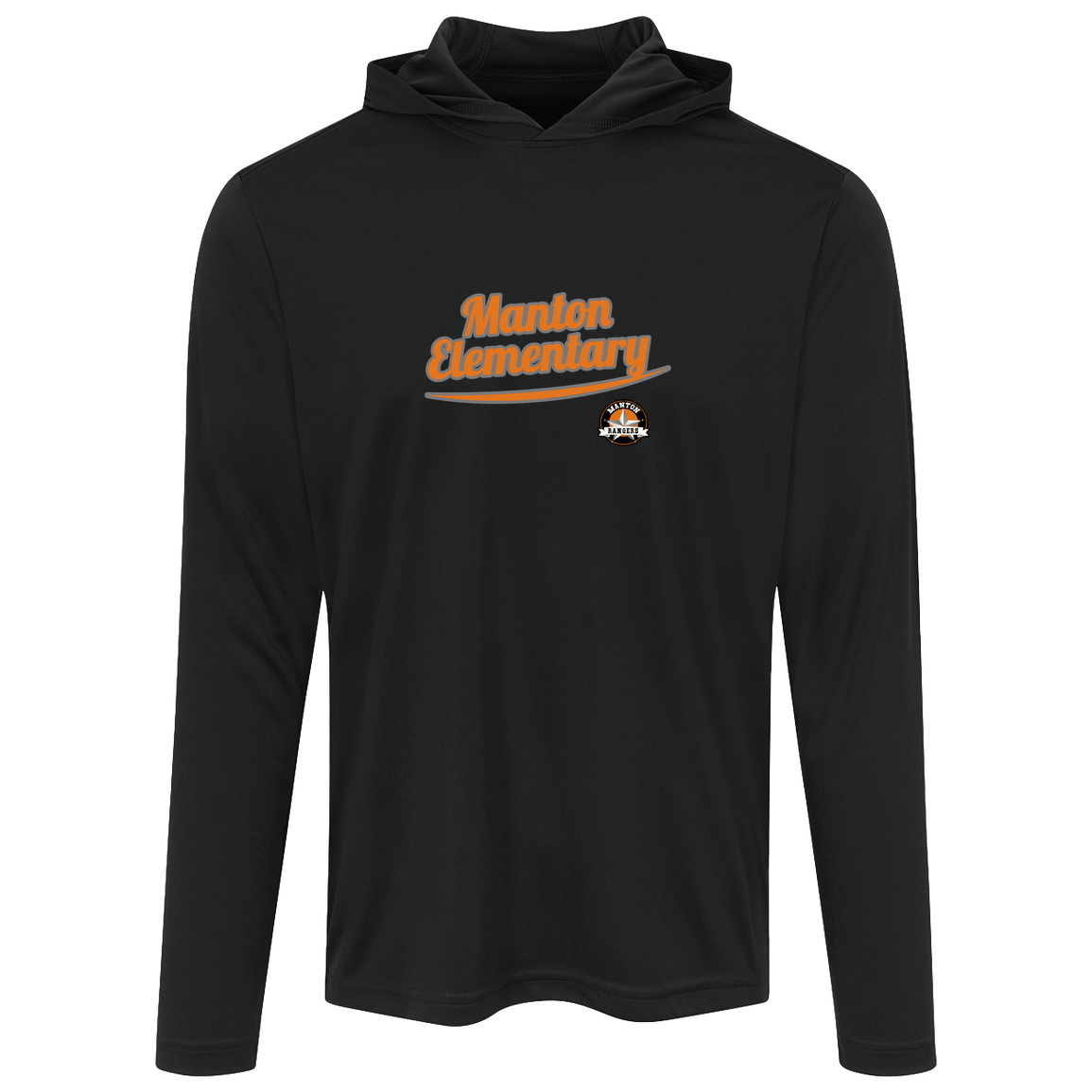 manton-vintage-script-sport-tek-mens-competitor-hooded-tee — Black — Front — source sha256 67098f0891414638a41540d16d9375bc607ad32343d56ed817ac5ee34ea86ec6 — Color position 1