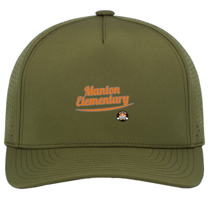 manton-vintage-script-pacific-headwear-weekender-perforated-snapback-cap — Moss — Front — source sha256 6e62a62fb43e47d4f363bcadae1f4fc1c6a3e39879077223d26dd6ce96ce7f8f — Color position 9
