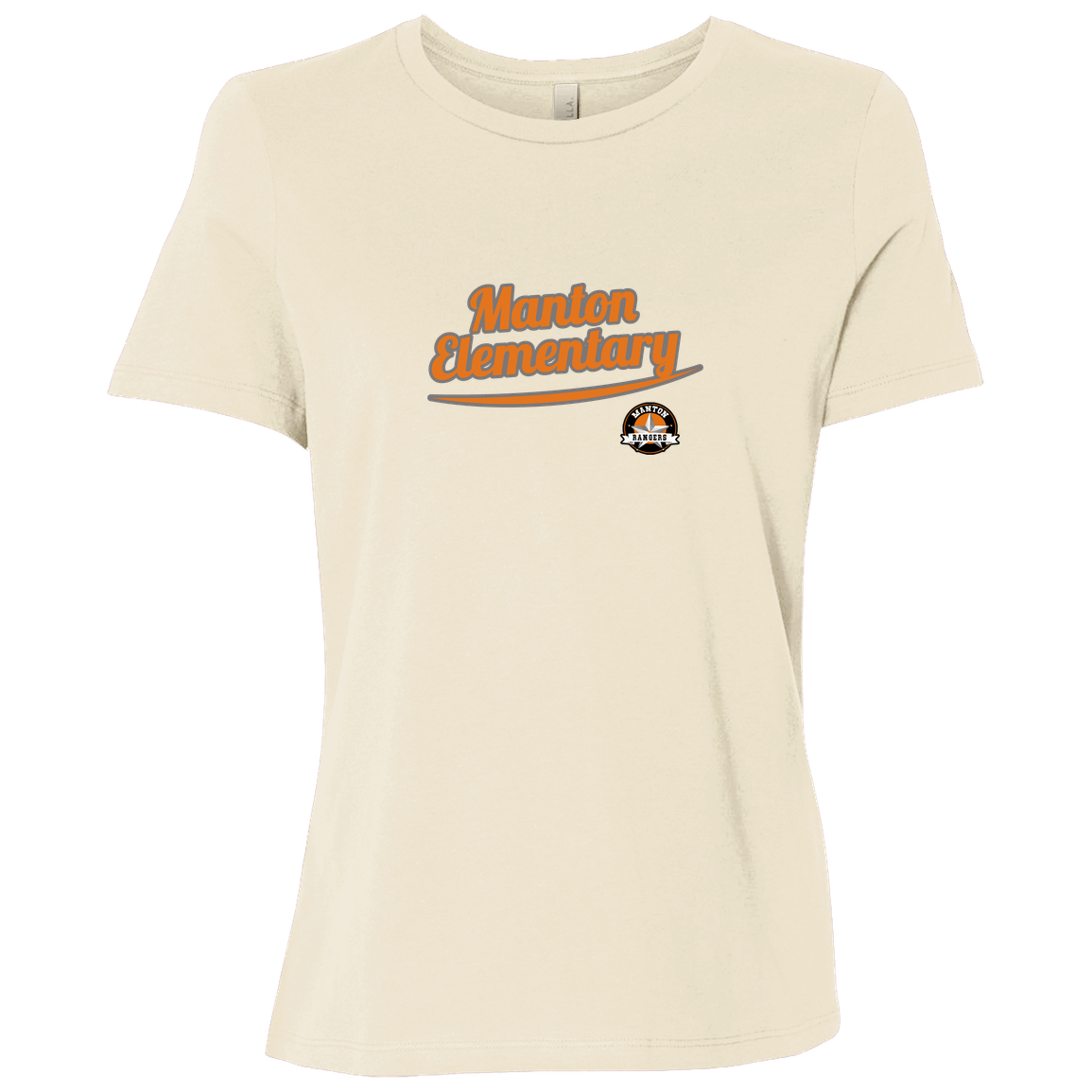 manton-vintage-script-bella-canvas-ladies-relaxed-jersey-short-sleeve-t-shirt — Natural — Front — source sha256 8bbbdd87437ea1232ebd17832803e19b9fb2397935a9ef5f20937983bc75a87e — Color position 1