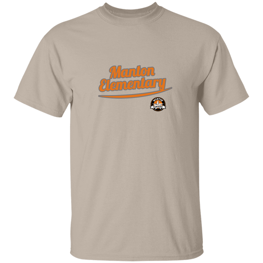 manton-vintage-script-gildan-5-3-oz-t-shirt — Sand — Front — source sha256 8c6cee8e2a1ed8d40cb33af24a840c67a2d60448f38da84914214c471cd77c55 — Color position 1