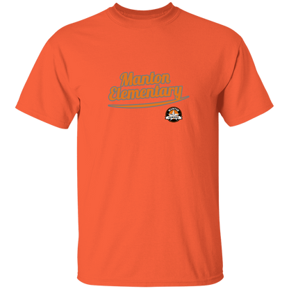 manton-vintage-script-gildan-youth-5-3-oz-100-cotton-t-shirt — Orange — Front — source sha256 9436a3eb88a35c802fd8392f6445200b91bdca964207661681af361f4365220a — Color position 6