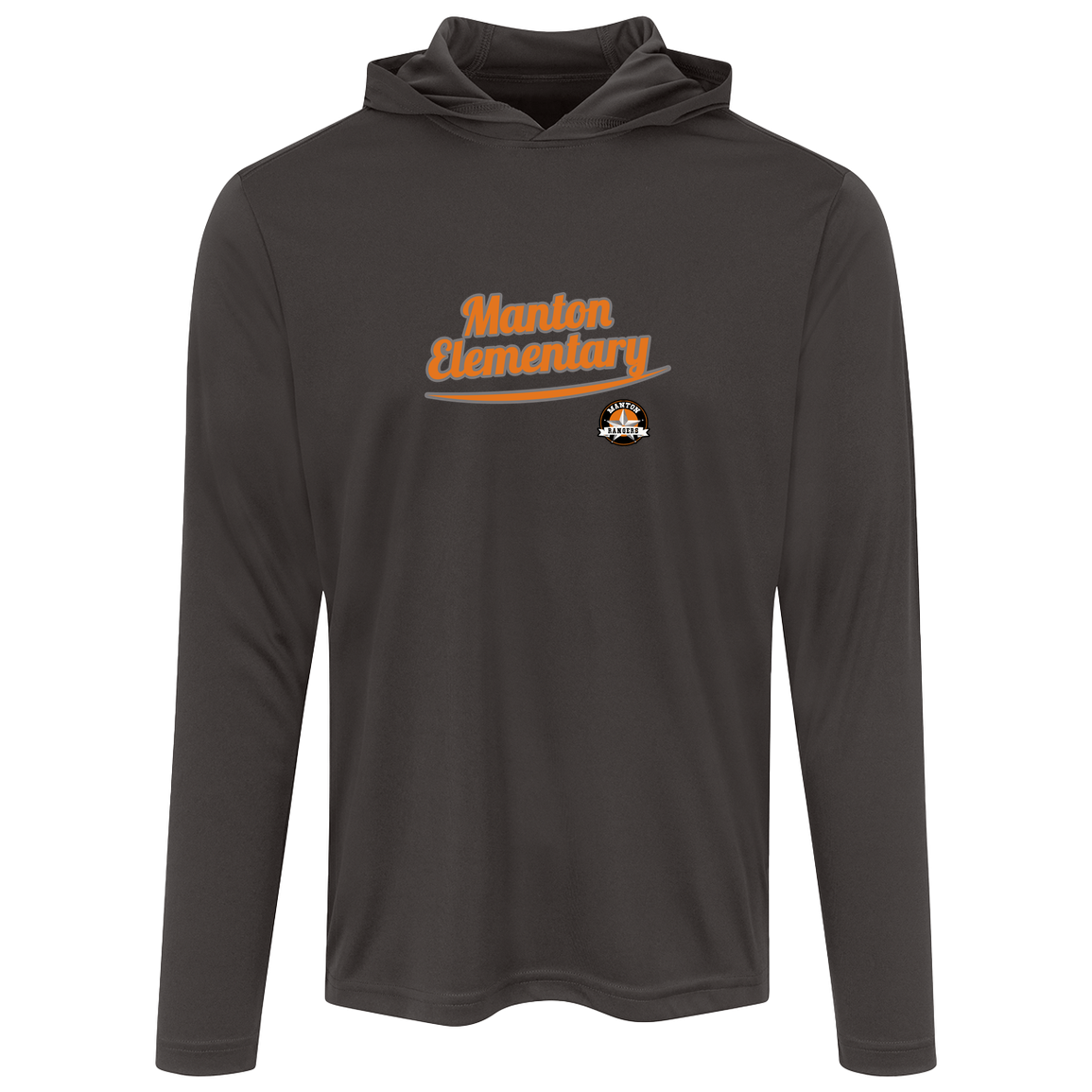 manton-vintage-script-sport-tek-mens-competitor-hooded-tee — Iron Grey — Front — source sha256 e8412404a4543acdbbbfecc86bcf6e9c2a14f81a2dbd28703531fc4c6c27ca95 — Color position 2