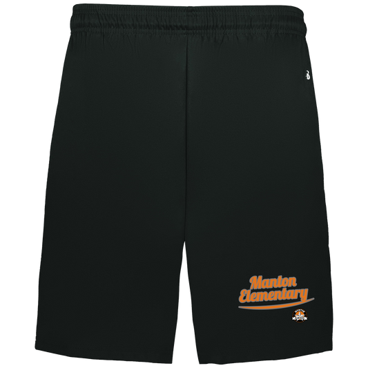 manton-vintage-script-badger-adult-b-core-7-inch-short-with-pockets — Black — Front — source sha256 fcd12277f4f36196d361e448b7331f0d10aabf770e6ecb8b79dfb1214f63a733 — Color position 1