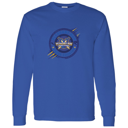 pleasant-run-athletic-seal-gildan-ls-t-shirt-5-3-oz — Royal — Front — source sha256 6c6b96db829841620f6027b2d3f66da9087a2e6fa6f0fe9779d8b275baf90598 — Color position 3