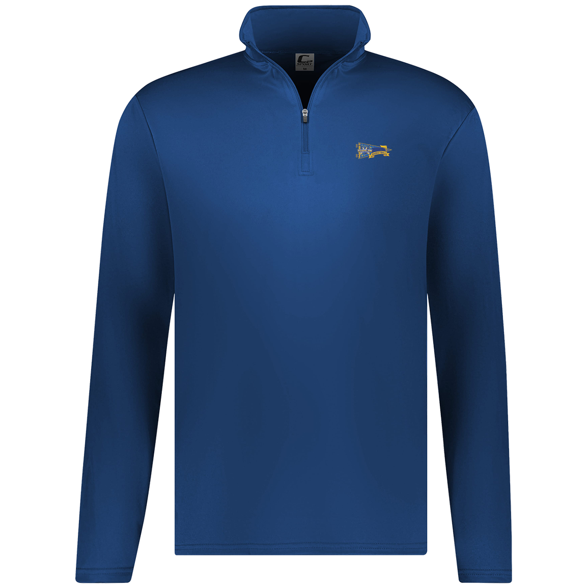 pleasant-run-heritage-pennant-c2-mens-1-4-zip-pullover — Royal — Front — source sha256 7f68392f2072dae3aeb9224a5e19dddf973c516267bce2f6a81e2d6584833e85 — Color position 3