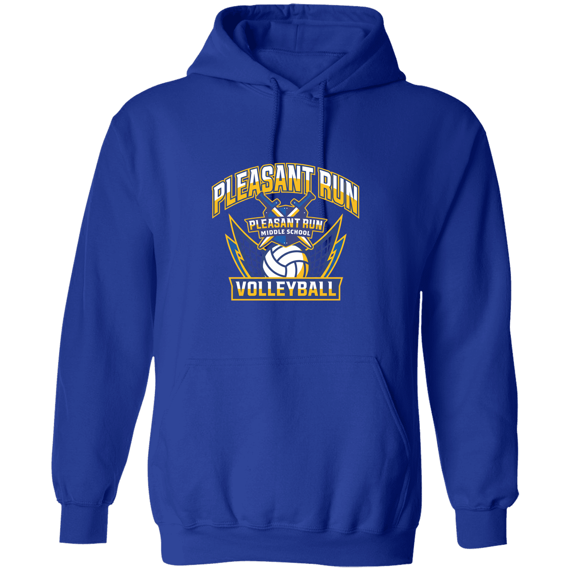 pleasant-run-varsity-arch-gildan-pullover-hoodie — Royal — Front — source sha256 36d21226d04ada06298a90ba6159fc53b4ec5de8a56e1e51dc598e5700f30673 — Color position 3