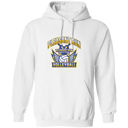 pleasant-run-varsity-arch-gildan-pullover-hoodie — White — Front — source sha256 3db7cdbbec7599565a9b766782f1f64d247d1d25b514acf53416c50f800eb8eb — Color position 1