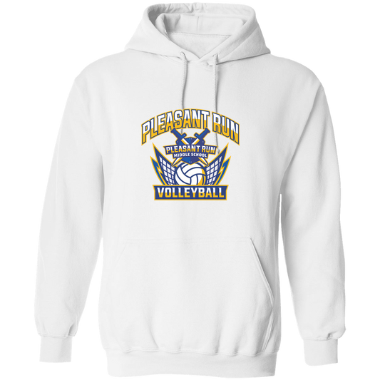 pleasant-run-varsity-arch-gildan-pullover-hoodie — White — Front — source sha256 3db7cdbbec7599565a9b766782f1f64d247d1d25b514acf53416c50f800eb8eb — Color position 1