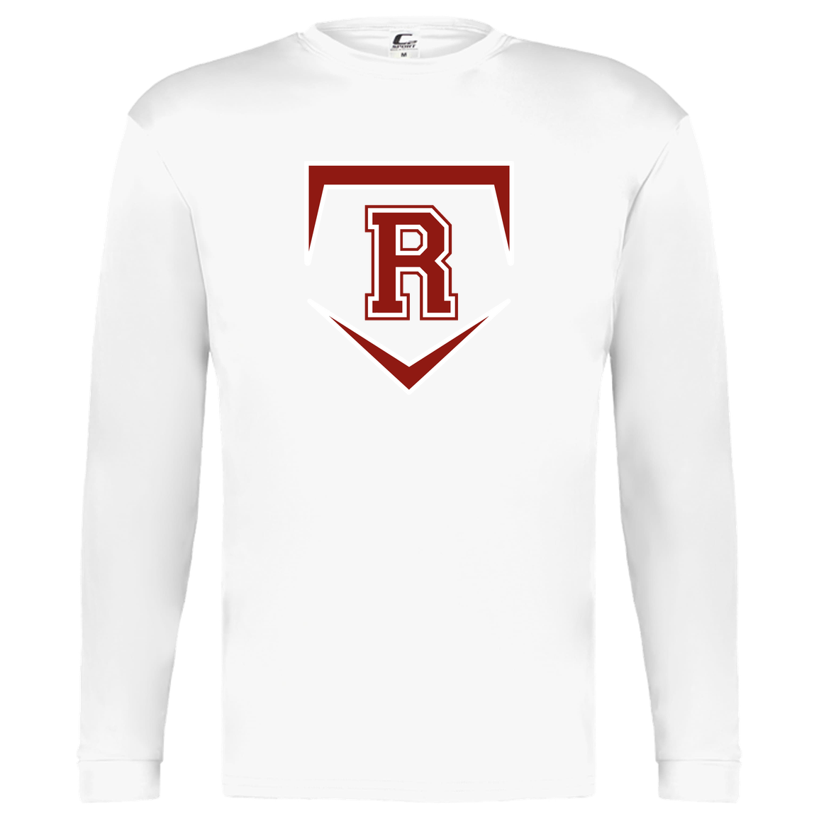 rally-softball-rally-base-original-c2-kids-performance-long-sleeve-tee — White — Front — source sha256 01b4c8dcac2b7e082c68b6d78b4a9af00848c645921609c6ad97ea520de9decb — Color position 4