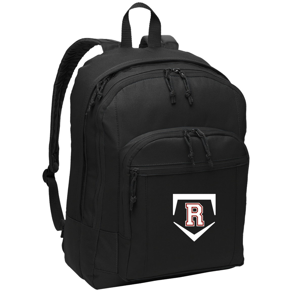 rally-softball-rally-base-original-white-port-authority-basic-backpack — Black — Front — source sha256 1365050c46eddb36484ec94502b4f208cbf6443efbe3a12469127db2d7f558e4 — Color position 1