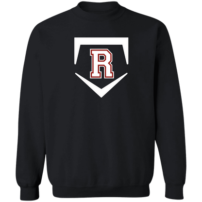 rally-softball-rally-base-original-white-gildan-crewneck-pullover-sweatshirt — Black — Front — source sha256 151ca96f072c093f2987be26ffed06e72ed4937af4aab4eb34697c18acb74225 — Color position 1