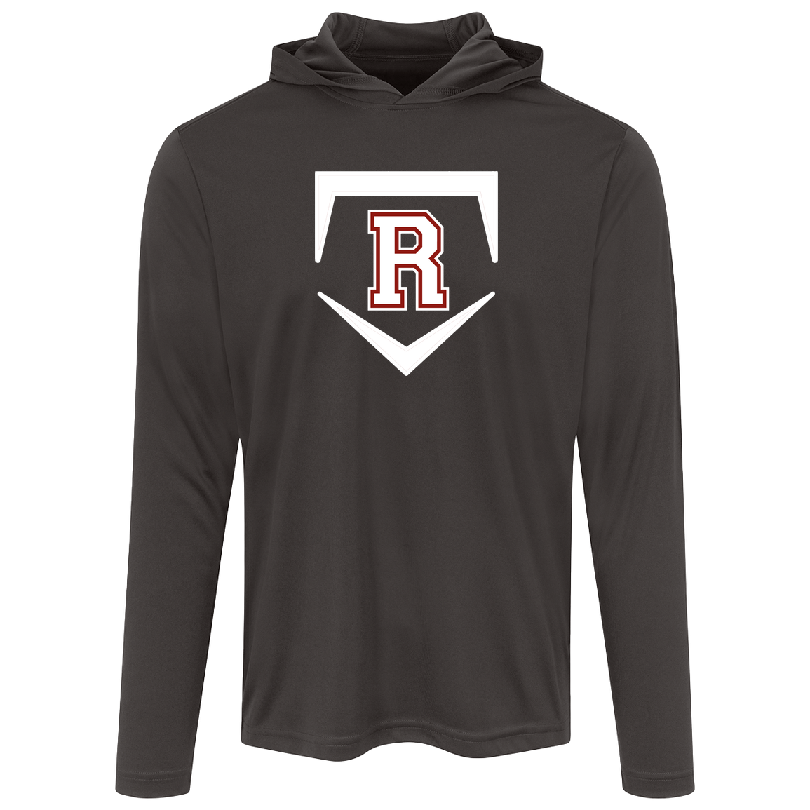rally-softball-rally-base-original-white-sport-tek-mens-competitor-hooded-tee — Iron Grey — Front — source sha256 31d45779c90a01c81f96cd3533aef24fcde0d422e7dc71ef959160403fe6604b — Color position 2