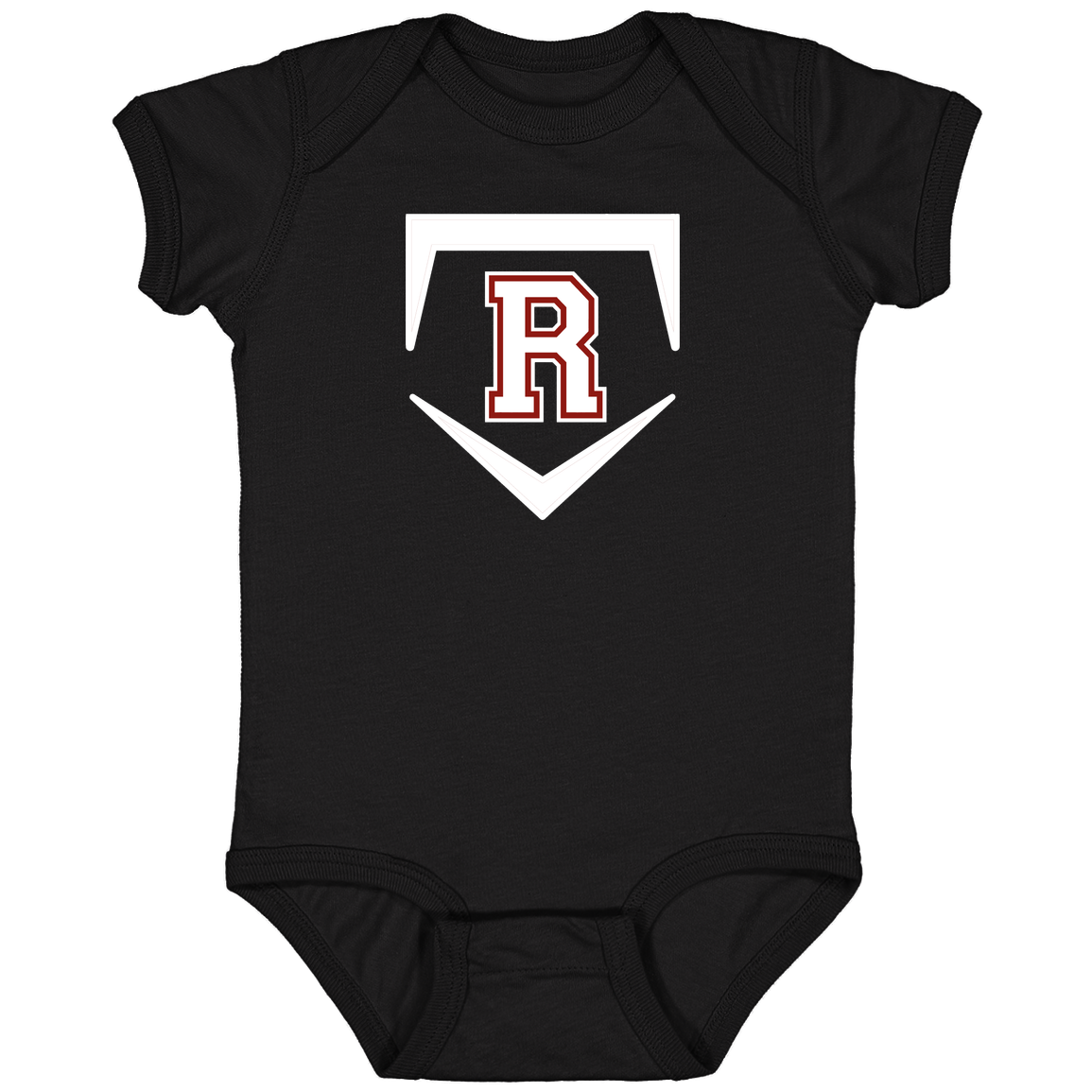 rally-softball-rally-base-original-white-rabbit-skins-infant-fine-jersey-bodysuit — Black — Front — source sha256 6062e18c3b255e96d19edbc367543bd1a71d16865f90eaf6ec82fc100f929798 — Color position 1