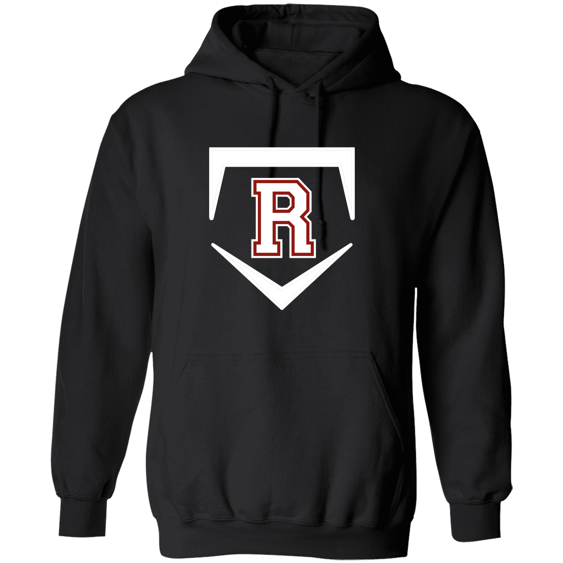 rally-softball-rally-base-original-white-gildan-pullover-hoodie — Black — Front — source sha256 894a9f62fe75d4abed53e15f8442fb327e9f65b228715a4b772affd1ceefdf88 — Color position 1