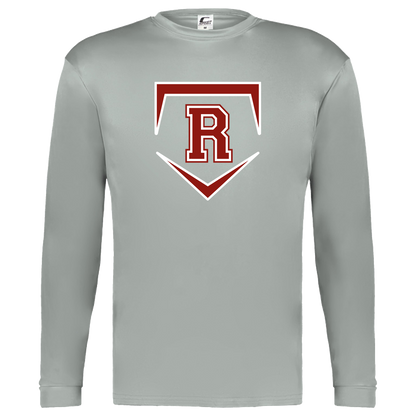 rally-softball-rally-base-original-c2-kids-performance-long-sleeve-tee — Silver — Front — source sha256 a6dcb15bce2a87ea7b83792ade37689cded0b9438dd24a1d86b86a2e44035a9f — Color position 3
